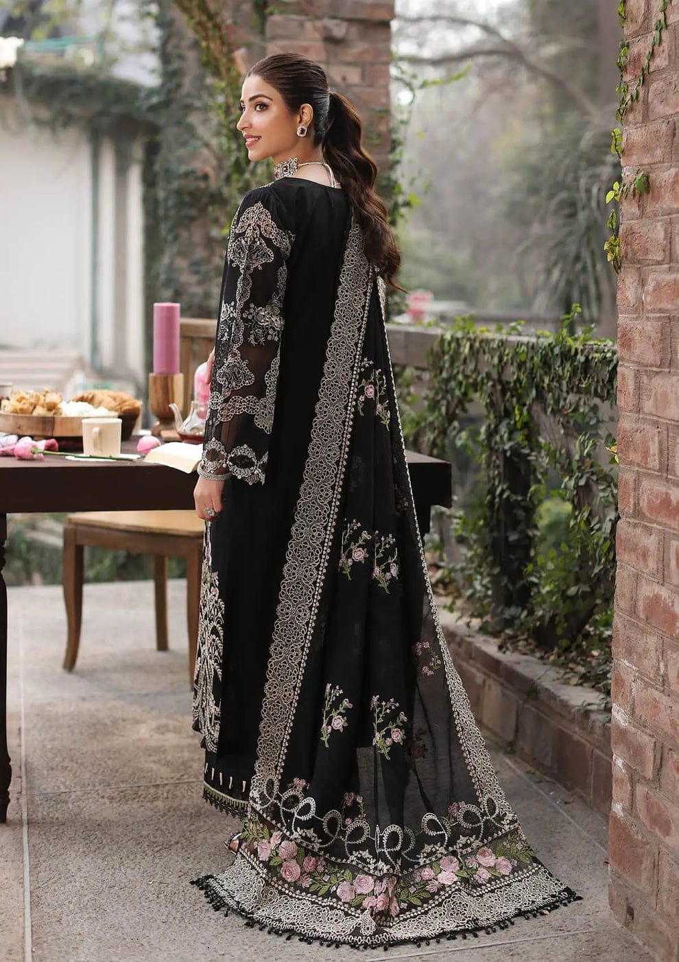 Embroidered Dhanak 3-Piece with Chiffon Dupatta BL-031 - product photo 2