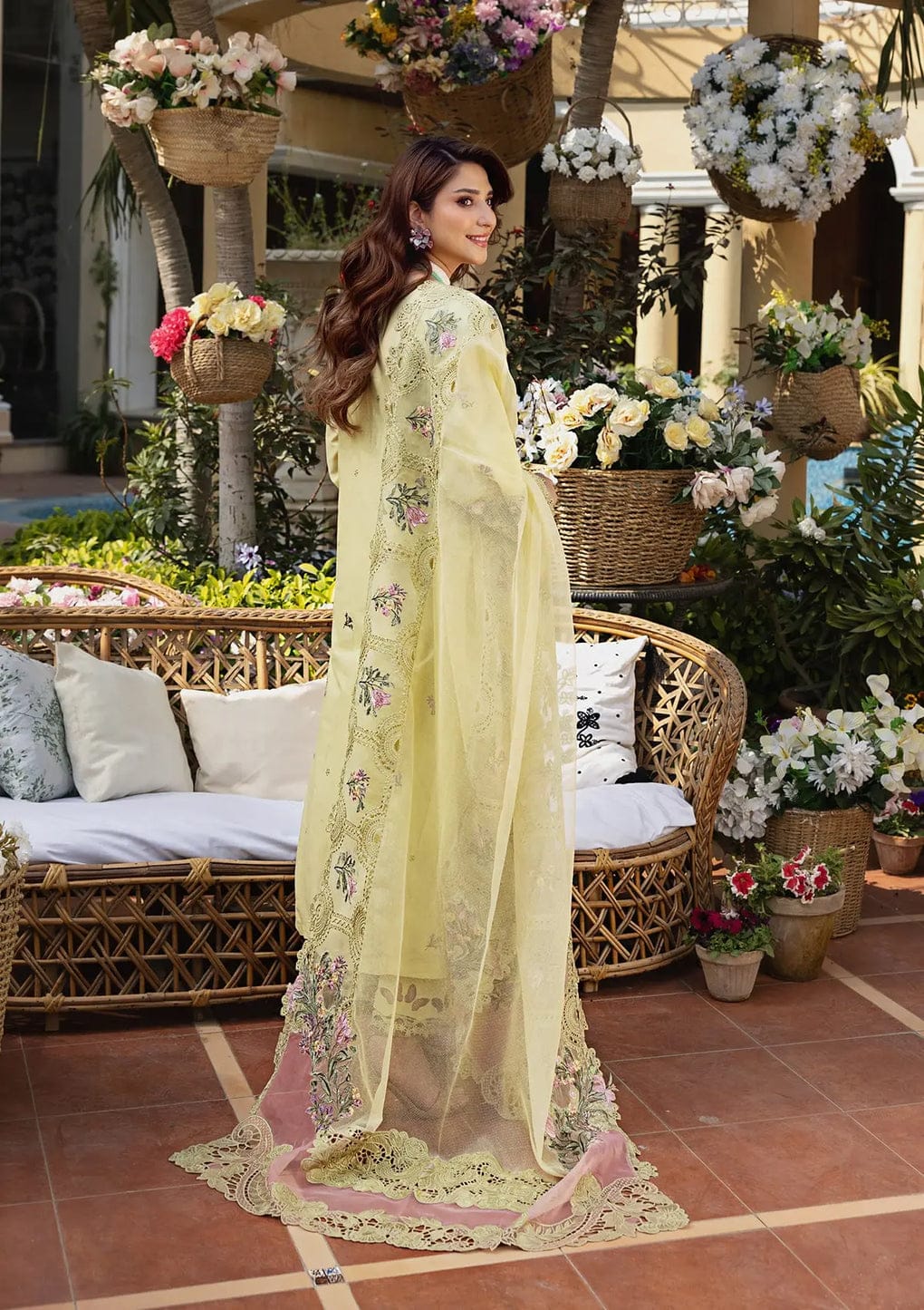 Embroidered Dhanak 3-Piece with Embroidered Dupatta BL-093 - product photo 4