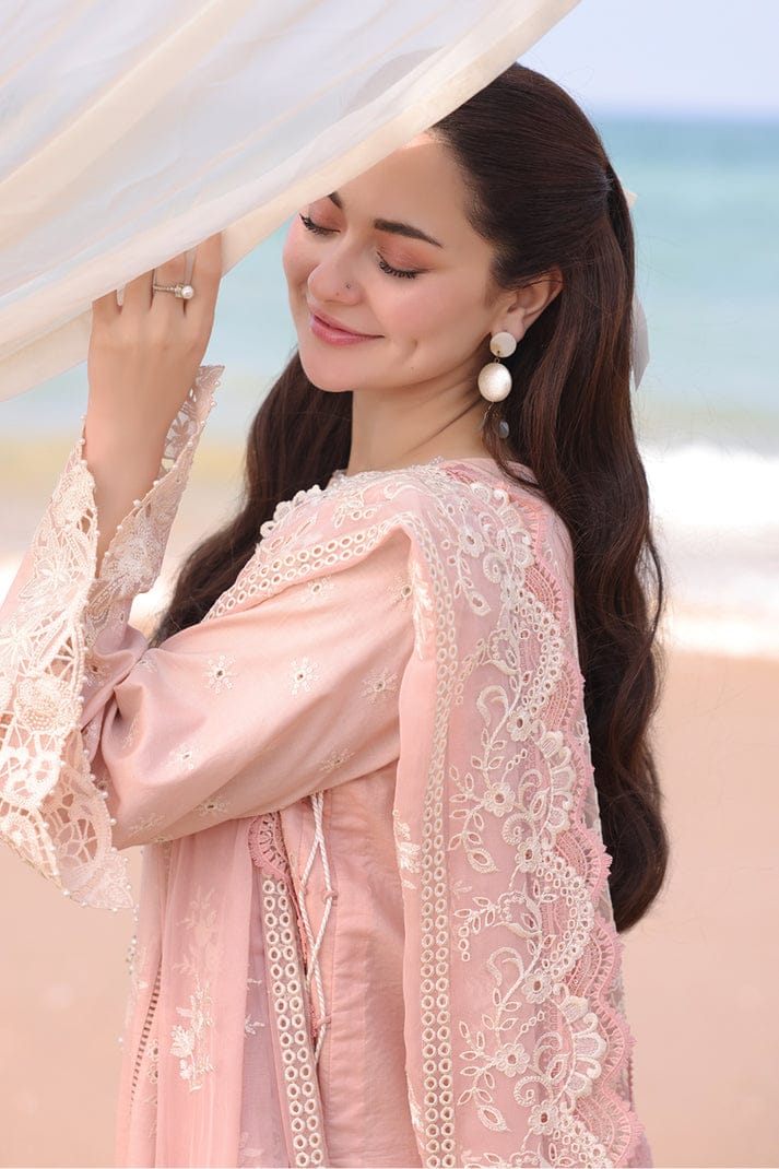 Embroidered Dhanak 3-Piece Suit with Embroidered Shawl BL-094 - product photo 3