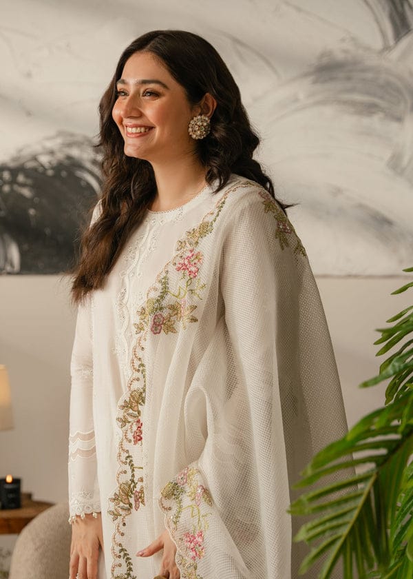 Embroidered Dhanak 3-Piece Suit with Embroidered Shawl BL-095 - product photo 4